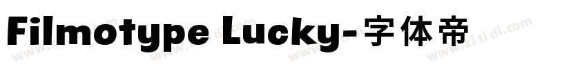 Filmotype Lucky字体转换